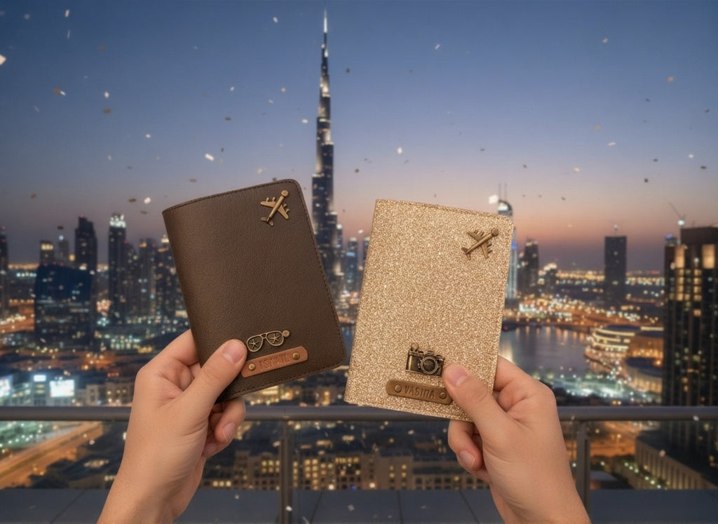 Personalised Passport Cover (2 Charms)