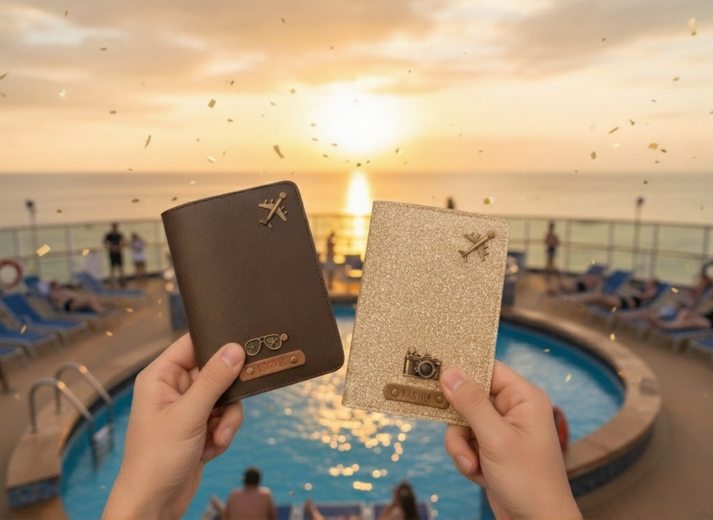 Personalised Passport Cover (2 Charms)