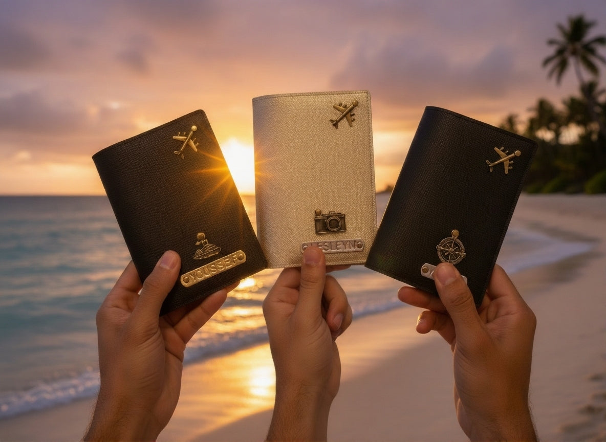 Personalised Passport Cover (2 Charms)