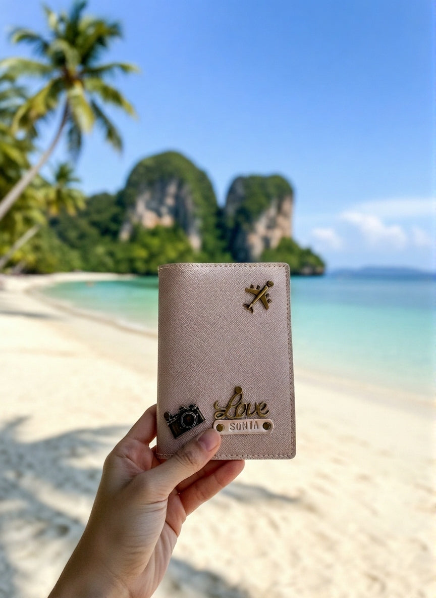 Personalised Passport Cover (3 Charms)
