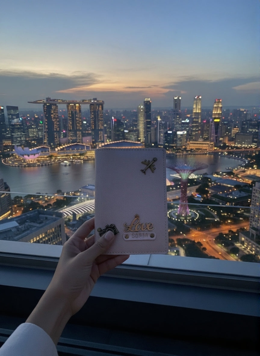 Personalised Passport Cover (3 Charms)