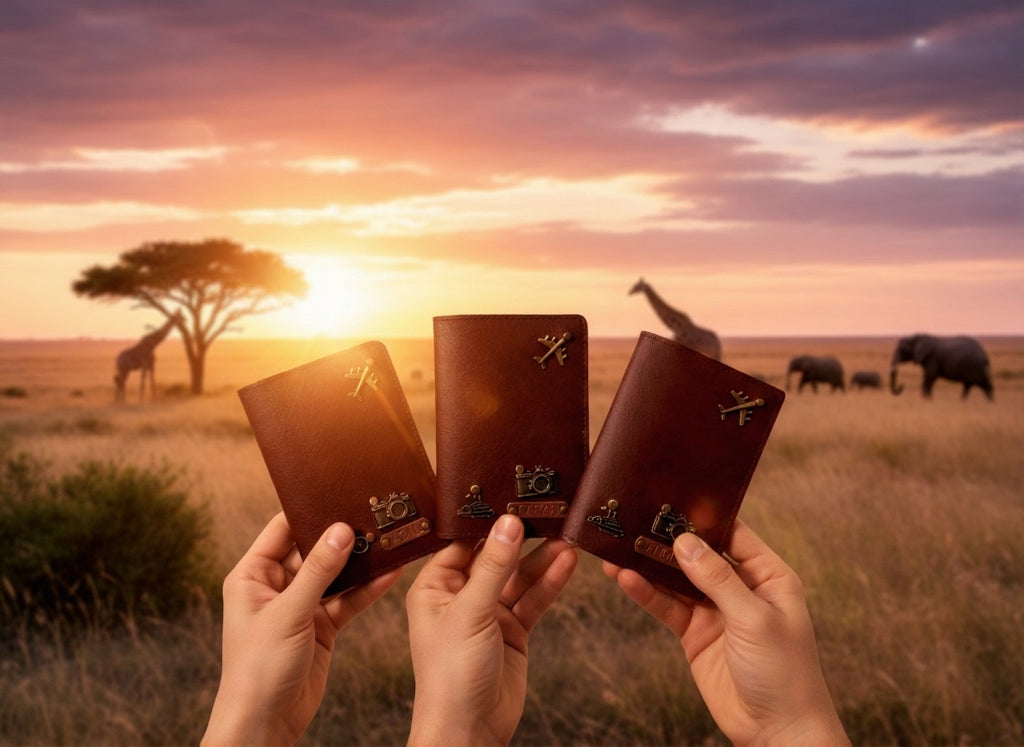 Personalised Passport Cover (3 Charms)